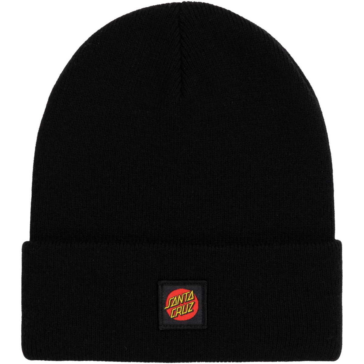 2026 Santa Cruz Mens Cruz Label Beanie SCA-BNE-9575 - Black
